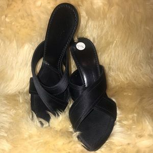 ****SOLD ON EBAY*** Yves Saint Laurent Satin Mules
